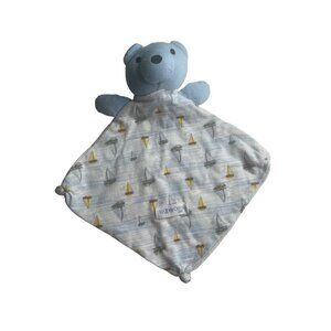 Max Olivia Blue Bear Sailboat Print Lovely